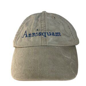 Annisquam Gloucester MA Hat Adjustable Strap back Beige Cotton Preppy Old Money